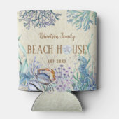 Beach House Coastal Ocean Family Dosenkühler (Rückseite)