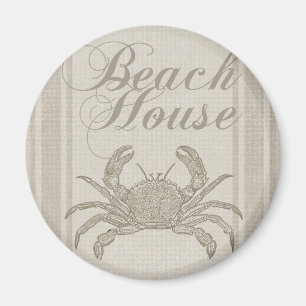 Beach House Crab Küste Vintag Magnet