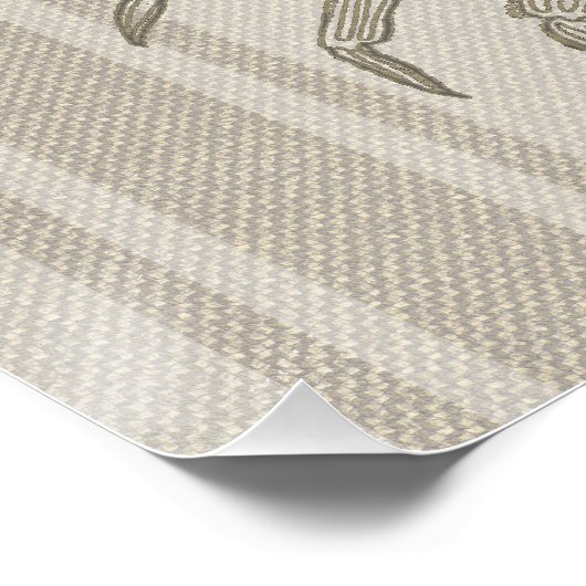 Beach House Crab Küste Vintag Poster (Ecke)