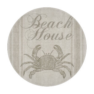 Beach House Crab Seashore Schneidebrett