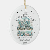 Beach House Custom Christmas Keramik Ornament (Rechts)