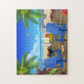 Beach House Erweg | Tropisches Paradies Puzzle (Vertikal)