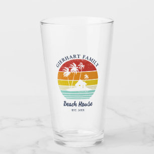 Beach House Family Sommerurlaub Palmen Bäume Glas