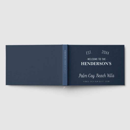 Beach House Ferien Miete Nautic Custom Silver Gästebuch (Voll)