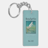 Beach House Ferien Vermietung Snowy Egret Schlüsselanhänger (Vorderseite links)