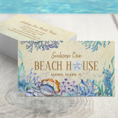 Beach House Ferienvermietung Hütte Visitenkarte