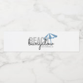 Beach House Ferienvermietung Willkommensgeschenk - Wasserflaschenetikett (Einzelnes Label)