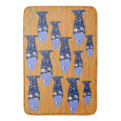 Beach House Fish Seascape Seaside Fischer Badematte (Vorderseite Vertikal)