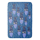 Beach House Fish Seascape Seaside Fischer Badematte (Vorderseite Vertikal)