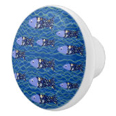 Beach House Fish Seascape Seaside Fischer Keramikknauf (Rechts)