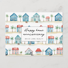 Beach House Happy Zuhause Anniversary Realty Postkarte