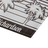 Beach House Housewarming Gift For Newlyweds Schneidebrett (Ecke)