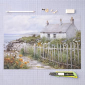 Beach House Hütte Landschaft Ocean Garden Seidenpapier (Handwerk)