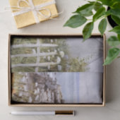 Beach House Hütte Landschaft Ocean Garden Seidenpapier (Geschenk)