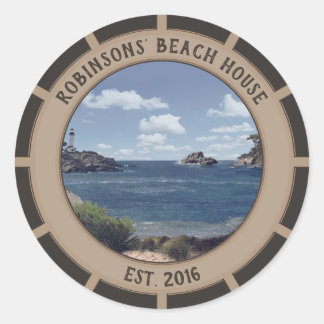 Beach House (individuell einstellbar) Aufkleber