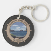 Beach House (individuell einstellbar) Schlüsselanhänger (Rückseite)