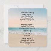 Beach House Junggeselinnen-Abschied Einladung (Rückseite)