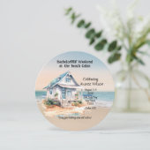 Beach House Junggeselinnen-Abschied Einladung (Stehend Vorderseite)