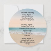 Beach House Junggeselinnen-Abschied Einladung (Rückseite)