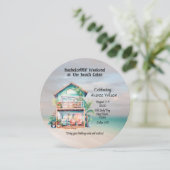 Beach House Junggeselinnen-Abschied Einladung (Stehend Vorderseite)