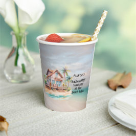 Beach House Junggeselinnen-Abschied Pappbecher