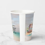 Beach House Junggeselinnen-Abschied Pappbecher (Links)