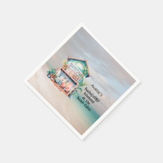 Beach House Junggeselinnen-Abschied Serviette (Ecke)