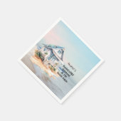 Beach House Junggeselinnen-Abschied Serviette (Ecke)