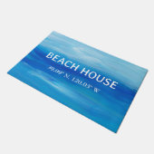 Beach House-Koordinaten Fußmatte (Schrägansicht)