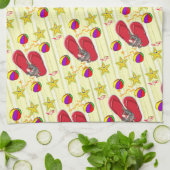 Beach House Küche Handtuch (Gefaltet)