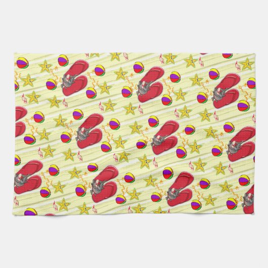 Beach House Küche Handtuch (Horizontal)