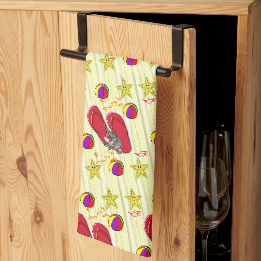 Beach House Küche Handtuch (Drittel gefaltet)