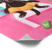 Beach House Labrador Boys Artwork Poster (Ecke)