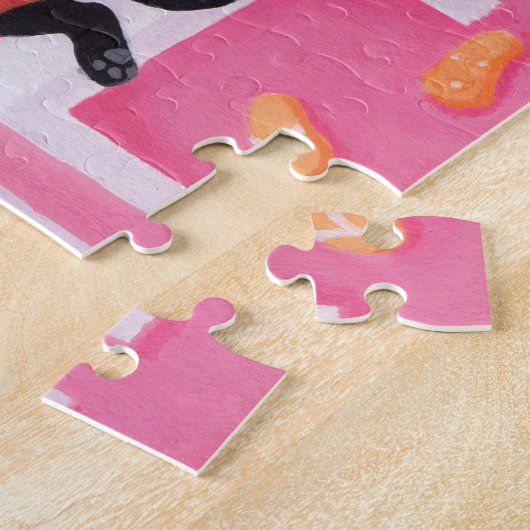 Beach House Labrador Boys Malerei Puzzle (Seite)