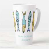 Beach House Latte Tasse (Rechte Ecke)