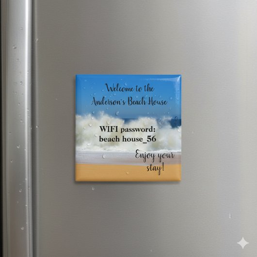 Beach House Magnet Ferien Vermietung WLAN-Kennwort