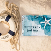 Beach House Moderne, weiße Sternenfamilie Fußmatte