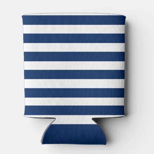 Beach House Nautical Anchor Rope Star Striped Blue Dosenkühler (Rückseite)