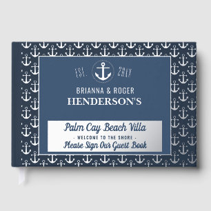 Beach House Nautical Anchor Urlaub Vermietung Silb Gästebuch