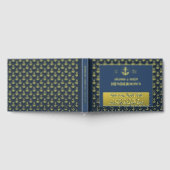 Beach House Nautical Anchors Vermietung von Gold Gästebuch (Voll)