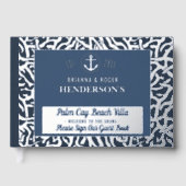 Beach House Nautical Coral Vacacation Miete Silver Gästebuch (Vorderseite)