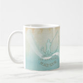 Beach House Nautical Fisherman Aqua Blue ID623 Kaffeetasse (Links)