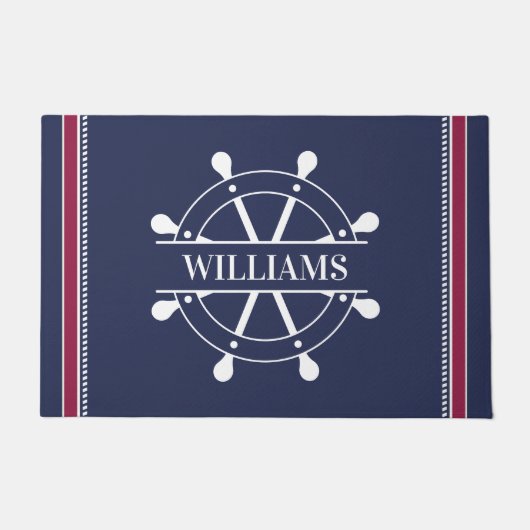 Beach House Nautical Fußmatte (Vorderseite)