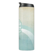 Beach House Nautical Sailboat Aqua Blue ID623 Thermosbecher (Nach rechts gedreht)