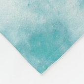 Beach House Ocean Wave Custom Familienname Fleecedecke (Ecke)