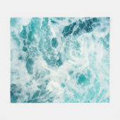 Beach House Ozeanwälder Fleecedecke (Vorderseite (Horizontal))