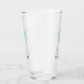 Beach House Palm Trees Aqua Blue ID623 Glas (Rechts)