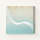 Beach House Palm Trees Aqua ID623 Notizblock (Rückseite)