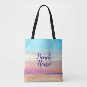 Beach House Pastel Sunset Tasche (Vorderseite)