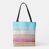 Beach House Pastel Sunset Tasche (Rückseite)